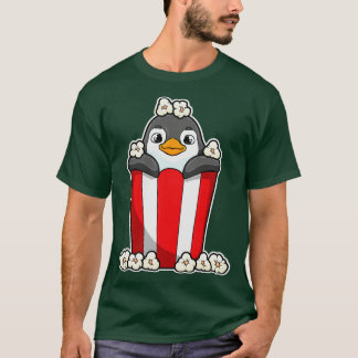 Penguin with Popcorn cone T-Shirt