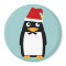 Penguin with Santa Hat
