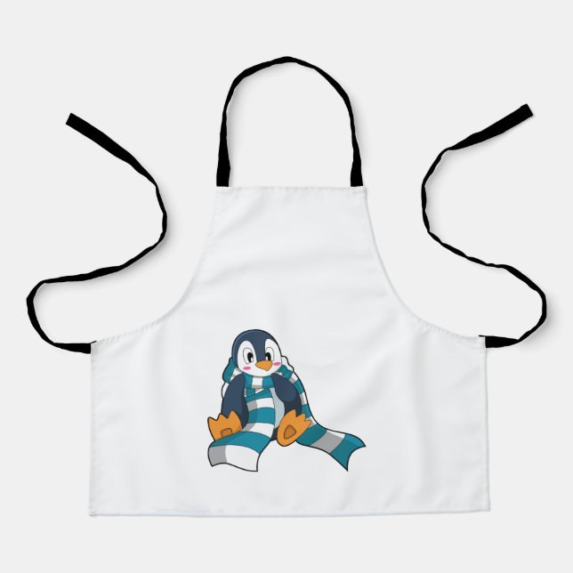 Penguin with Scarf Apron (Front)