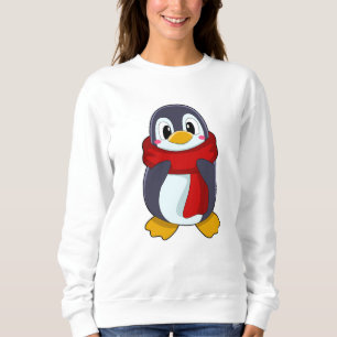 Penguin with Scarf Sweatshirt
