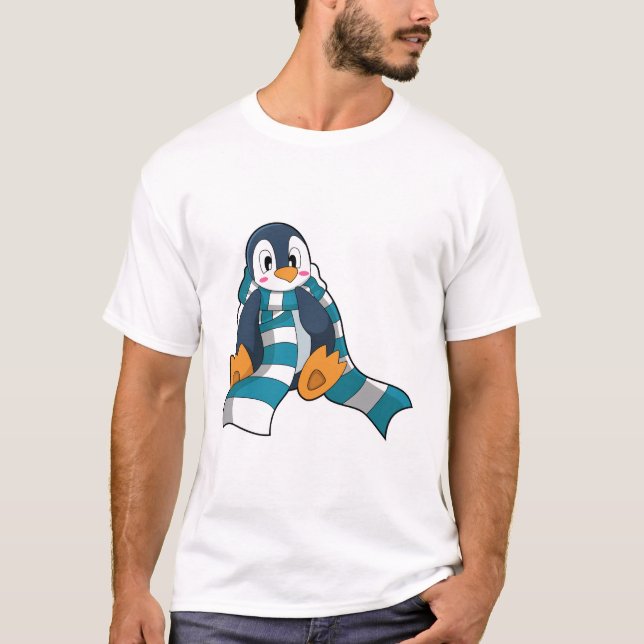 Penguin with Scarf T-Shirt (Front)