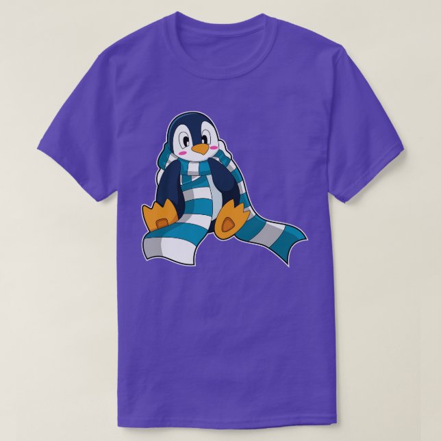 Penguin with Scarf T-Shirt (Design Front)