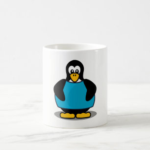 Penguin with shirt coffee mug