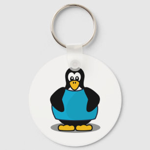 Penguin with shirt key ring