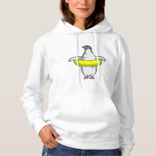 Penguin with Swim ring Hoodie