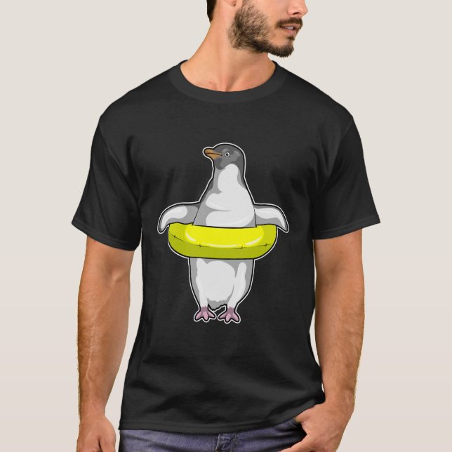 Penguin with Swim ring T-Shirt (Front)