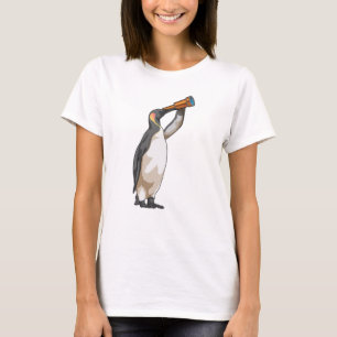 Penguin with Telescope T-Shirt