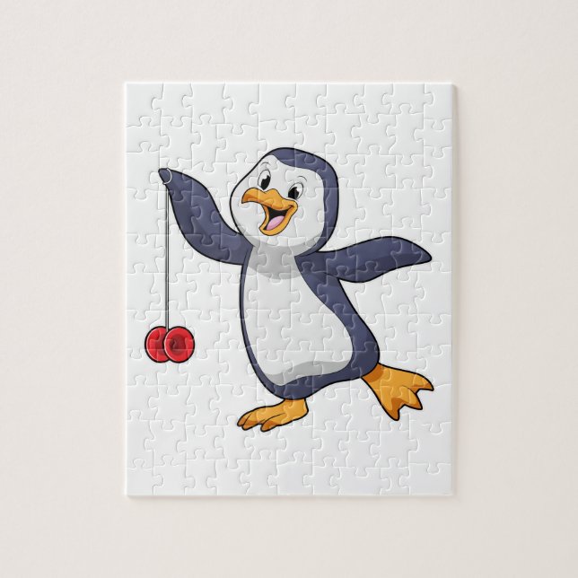 Penguin with Yo-Yo Jigsaw Puzzle (Vertical)
