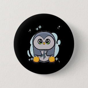 Penguin World Dyslexia Awareness  6 Cm Round Badge