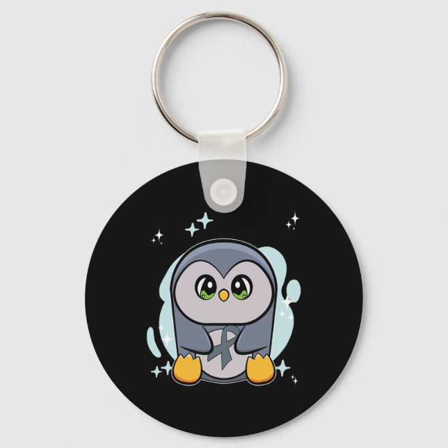 Penguin World Dyslexia Awareness  Key Ring (Front)
