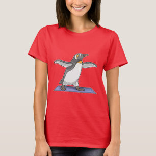 Penguin Yoga Fitness Gymnastics T-Shirt