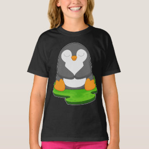 Penguin Yoga Fitness Meditation T-Shirt