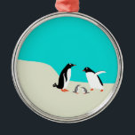 Penguine Family Ornament<br><div class="desc">This appealing penguin family on an ornament is a charming hostess gift or stocking stuffer</div>