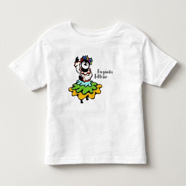 Penguinita Folklorico Dancer Toddler T-Shirt (Front)