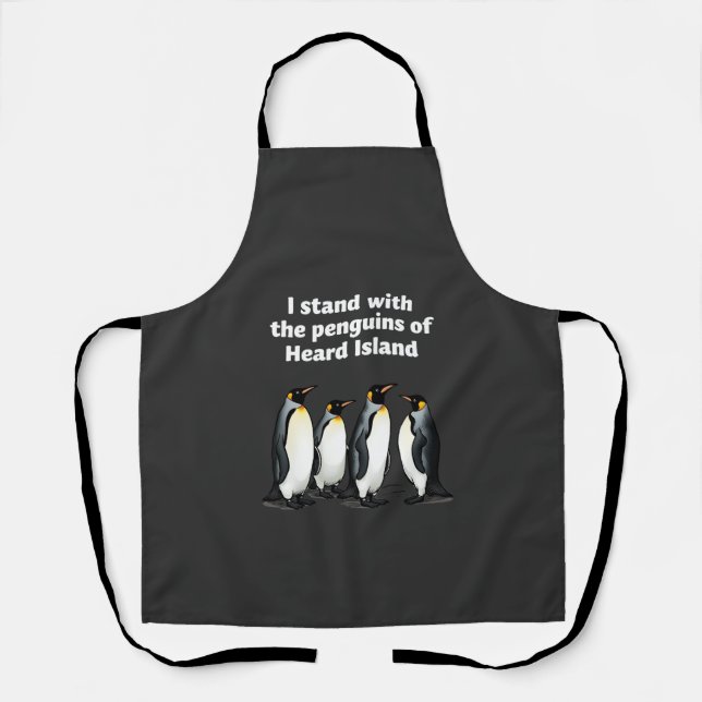 Penguins Against Tariffs Anti Trump Garden Flag   Apron (Front)