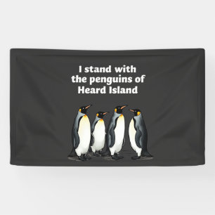 Penguins Against Tariffs Anti Trump Garden Flag Banner