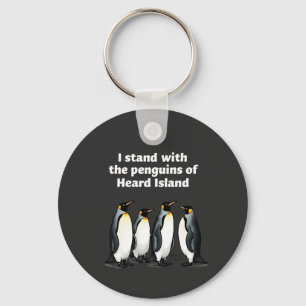 Penguins Against Tariffs Anti Trump Garden Flag Key Ring