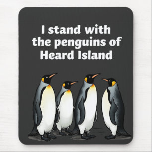 Penguins Against Tariffs Anti Trump Garden Flag Mouse Pad