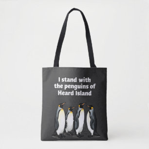 Penguins Against Tariffs Anti Trump Garden Flag   Tote Bag