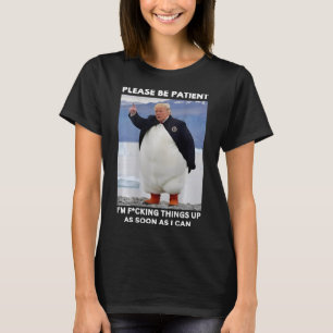 Penguins Against Tariffs Anti-trump Protest Hands T-Shirt