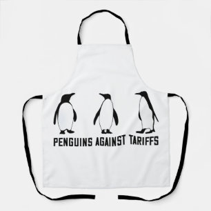 Penguins Against Tariffs Anti Trump Taxesx Politcs Apron