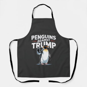 Penguins Against Trump Anti Trump Resist Tarrifs Apron