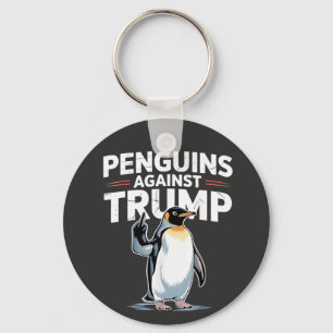 Penguins Against Trump Anti Trump Resist Tarrifs Key Ring