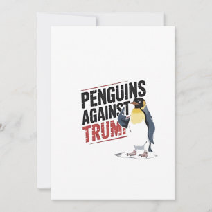 Penguins Against Trump Anti Trump USA Announcement