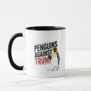 Penguins Against Trump Anti Trump USA  Mug