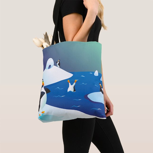 Penguins And Ice Tote Bag (Creator Uploaded)