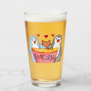 Penguins and Popcorn Glass