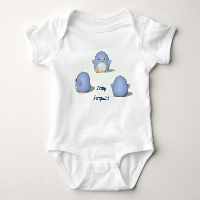 Penguins Baby Bodysuits (Front)