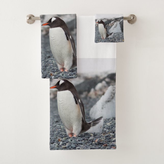 Penguins Bathroom Towel Set (Insitu)
