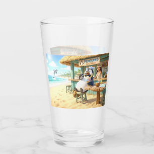Penguin's Beach Bar Glass