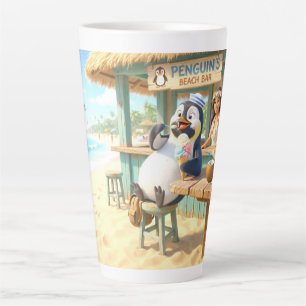 Penguin's Beach Bar Latte Mug