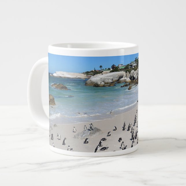 Penguins Boulders Beach | South Africa Large Coffee Mug (Front Left)