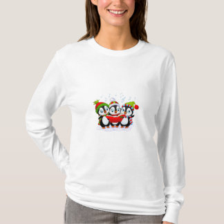 Penguins Caroling Christmas  T-Shirt