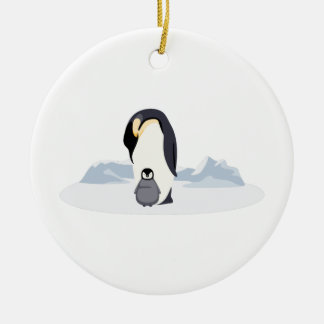 Penguins Ceramic Tree Decoration