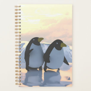 penguins chilling on an ice floe planner