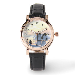 penguins chilling on an ice floe     watch