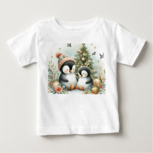Penguins Christmas Baby T-Shirt
