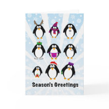 Penguins Christmas Card