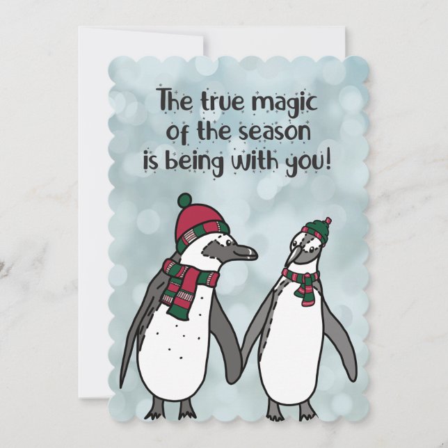 Penguins Christmas Magic of the Season Cute (Front)