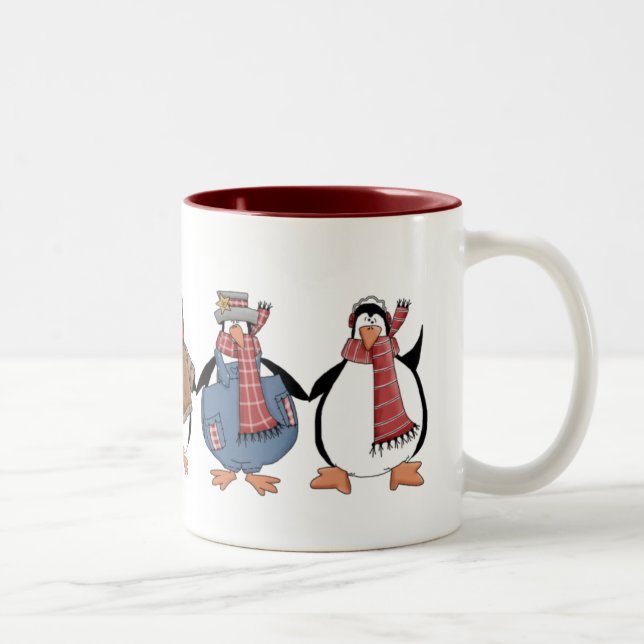 Penguins Christmas Mug (Right)