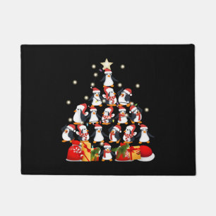 penguins Christmas Tree Doormat