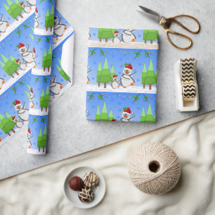 Penguins Christmas  Wrapping Paper