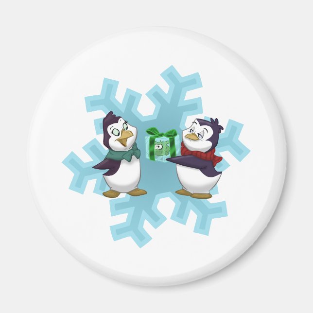 Penguins "Cool Yule" Magnet (Front)