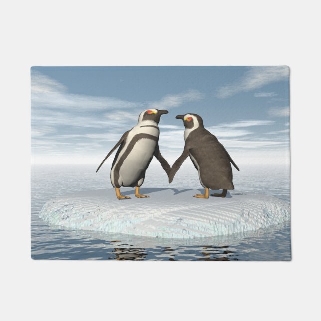 Penguins couple doormat (Front)