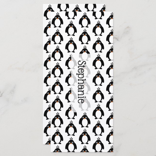 Penguins Design Bookmark (Front/Back)