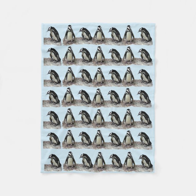 Penguins Fleece Blanket (Front)